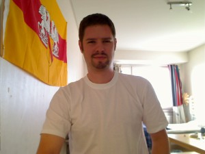 Bild von mir und der Flagge